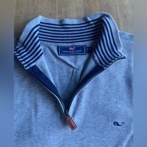 Vineyard Vines Boathouse Mock Neck Sweater / Adult small / grey